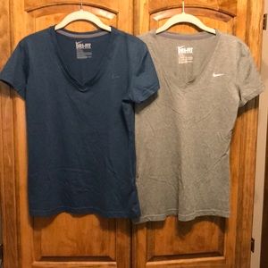 2 NIKE dri-fit shirts